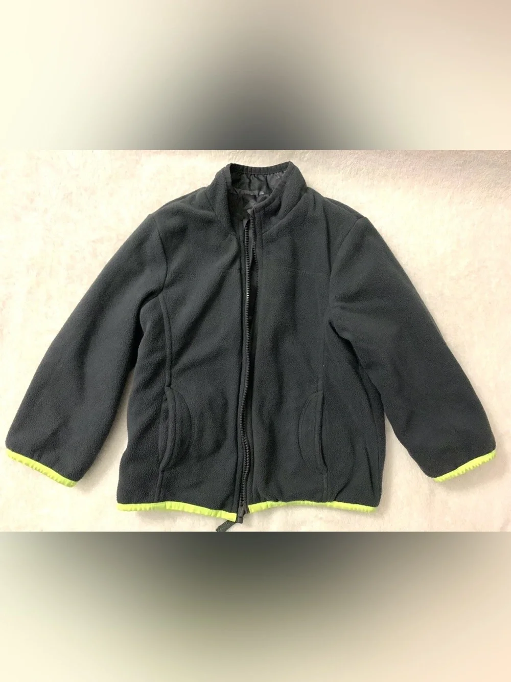 OshKosh Boys Two Sides Reversible Camo/Gray Jacket Size 5T Excellent Condition